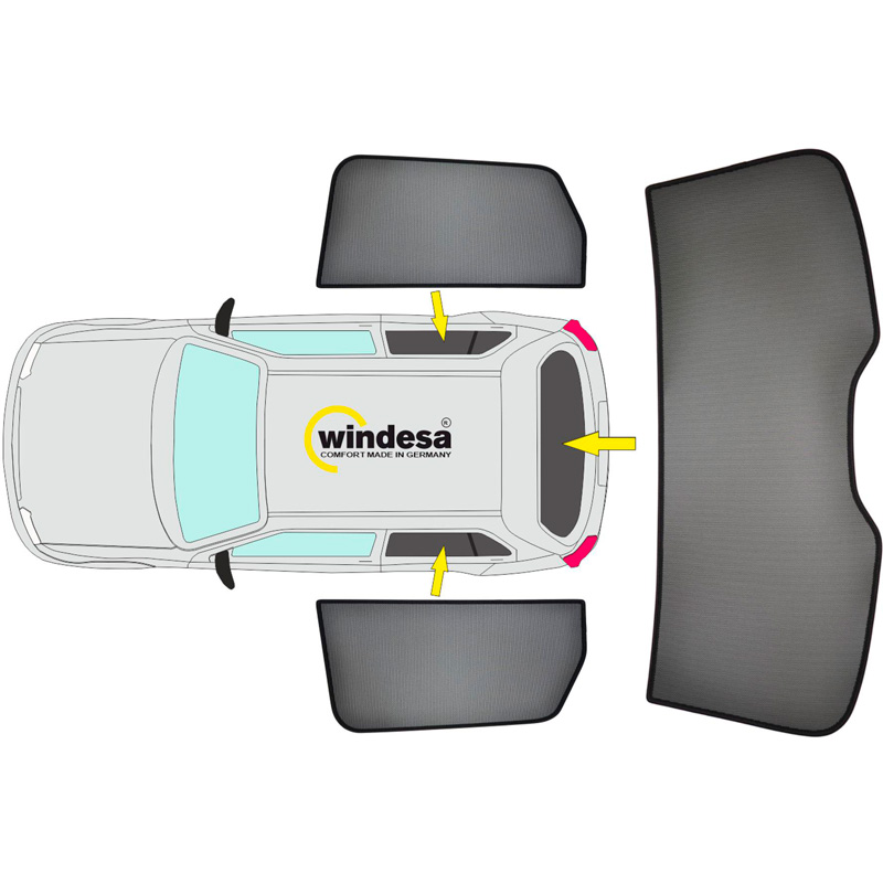 SunClip Zicht- & Zonwering  Opel Astra L HB 5-deurs 2021-