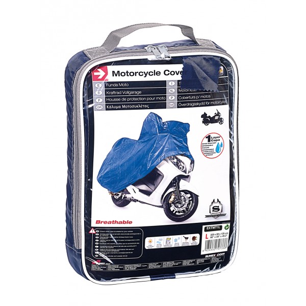 Cover Plus Motorhoes Buiten type Ecolit Maat L 229x99x125cm