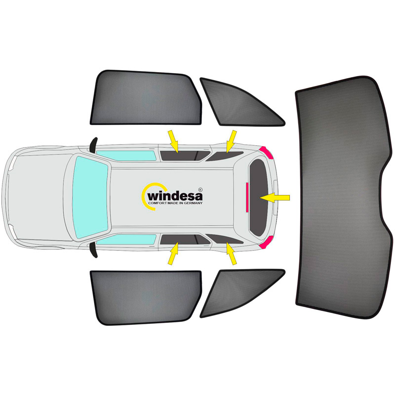 SunClip Zicht- & Zonwering  Ford Kuga III 2019-